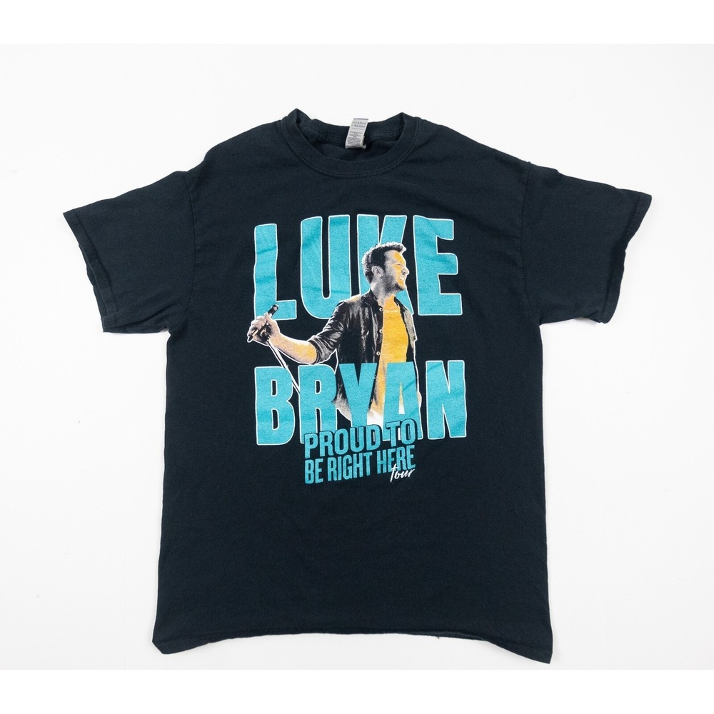 Luke Bryan Shirt Adult Medium Black Short Sleeve Country Music Tee 2021 Concert